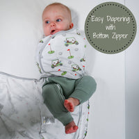 Golf A Round Baby Sleep Swaddle 100% Organic Cotton