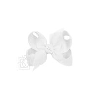 LAYERED ORGANZA/GROSGRAIN BOW ON CLIP
