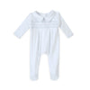Landon's Classics Smocked Footie - Light Blue
