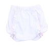 Essentials Monogram Diaper Cover with  Pink Trim