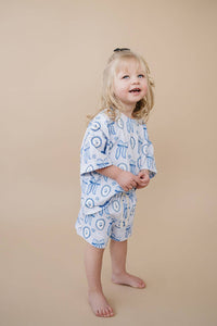 Shorts Set | Blue Bow