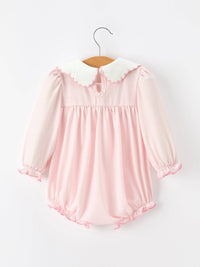 Pink Goose Ruffle Collar Bubble