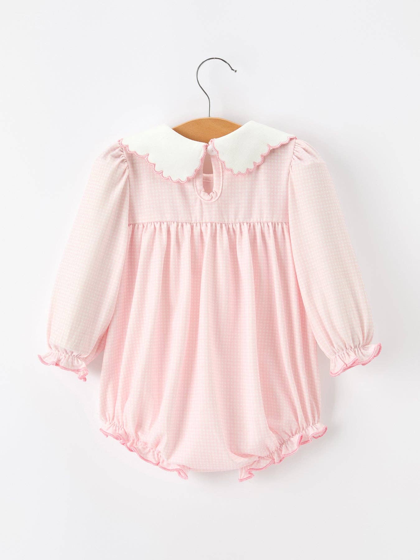 Pink Goose Ruffle Collar Bubble