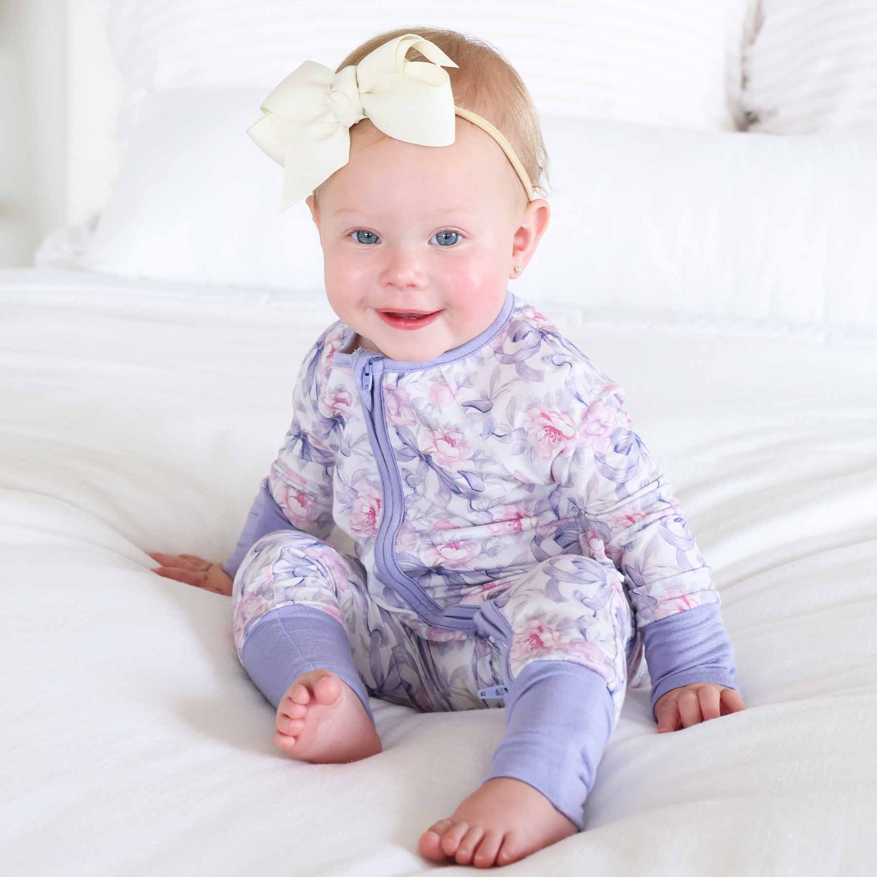 Leighton's Lavender Convertible Zip Romper