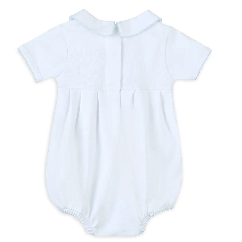 Landon's Classics Smocked Bubble - Light Blue