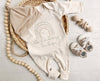 Neutral Rainbow Baby Romper