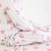 Rosy & Cozy Ruffle Zipper Footie