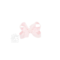 LAYERED ORGANZA/GROSGRAIN BOW ON CLIP