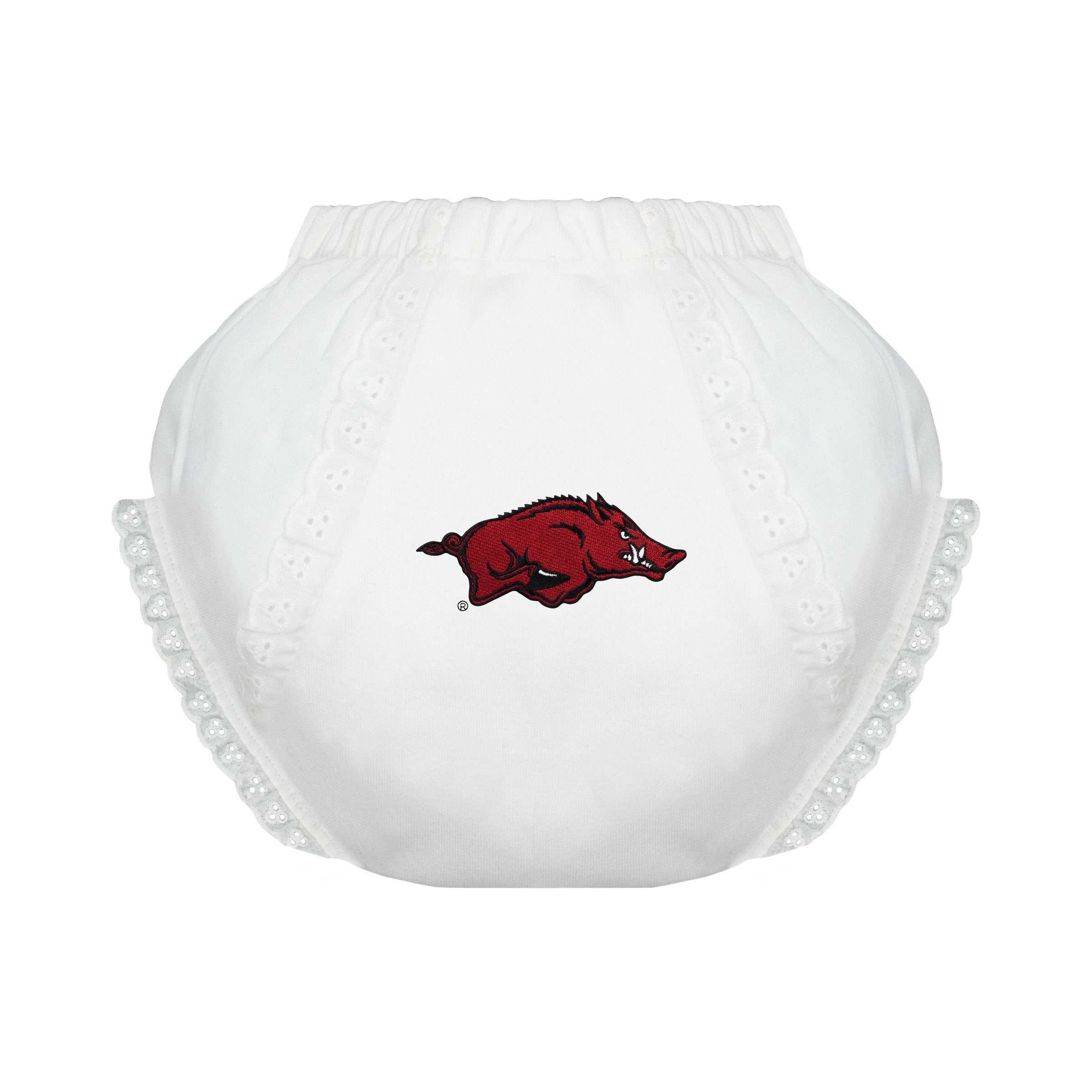 Arkansas Razorbacks Girls Eyelet Bloomers