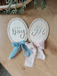 Gender Announcement Sign – A Charming Photo Prop