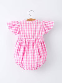 Spring Pink Plaid Bubble