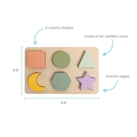 Wooden Shapes Puzzle (Developmental Learning Toy)