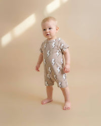 Cotton Romper | Electric Beige