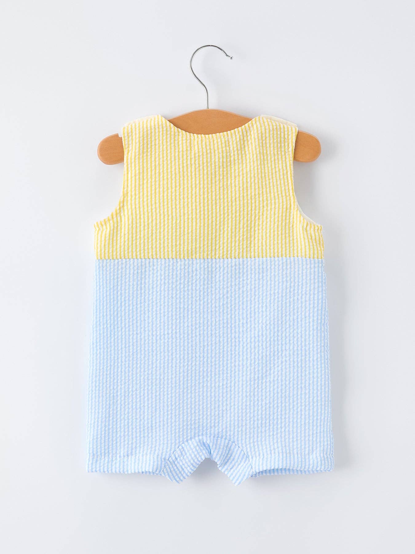 "Jesus Loves Me" Embroidered Boys Romper