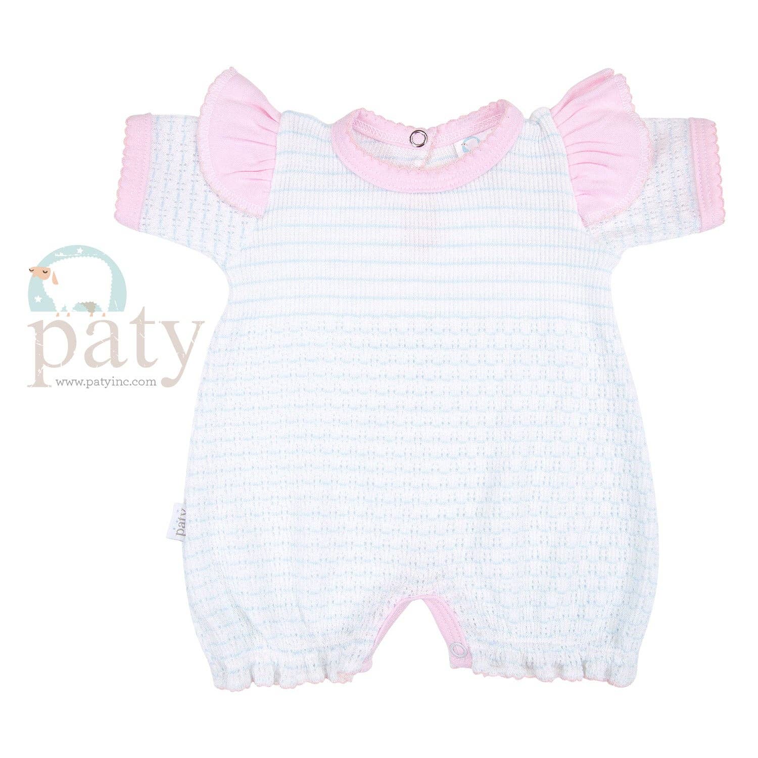 Paty Knit Angel Sleeve Bubble (Pima Trim)