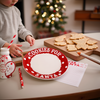 Christmas Santa's Milk Jug, Plate and Dear Santa Notepad Set