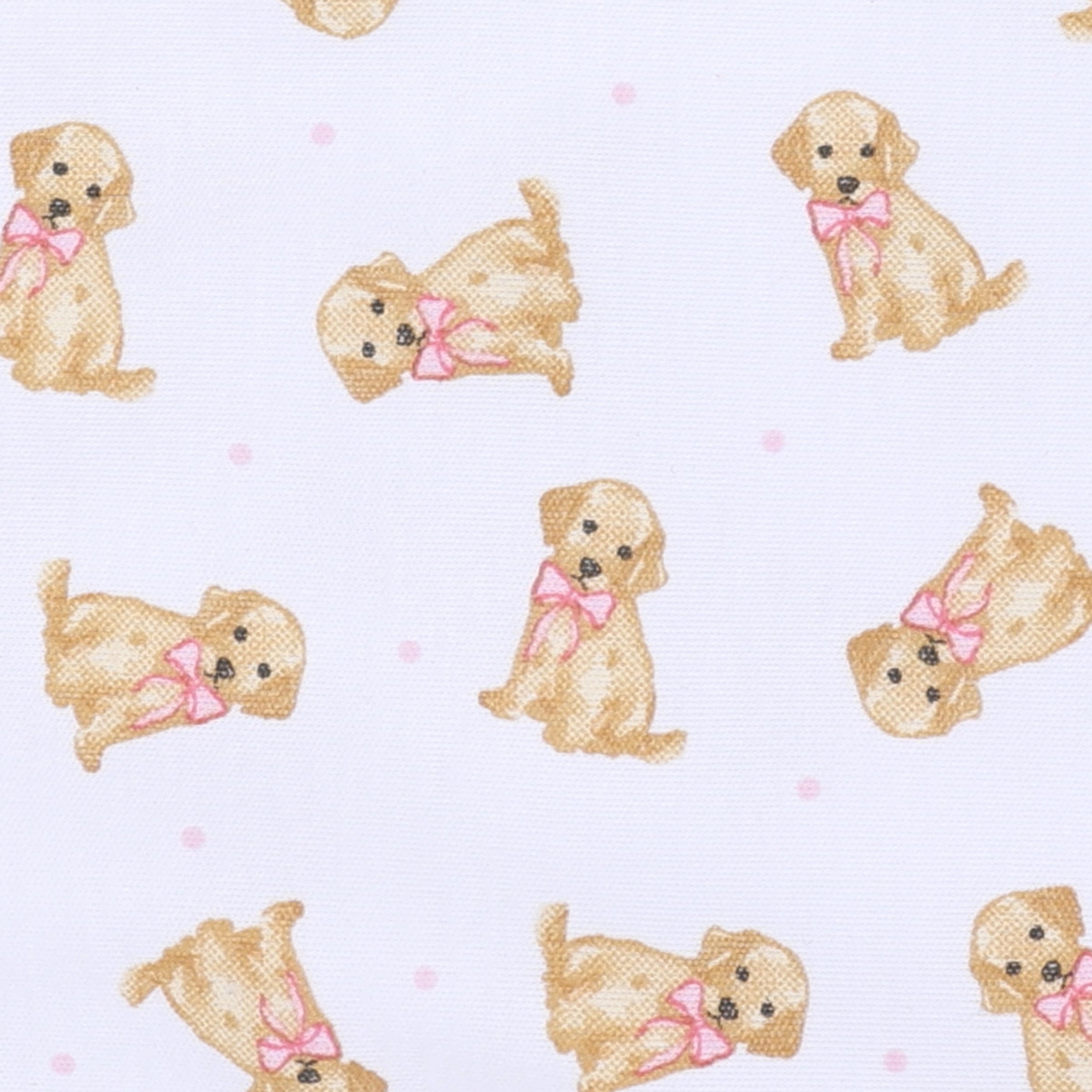 Sweet Golden Print Ruffle Zip Footie - Pink