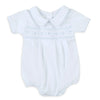 Landon's Classics Smocked Bubble - Light Blue
