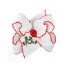 Embroidered Grinch Heard Bow