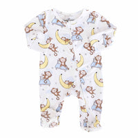 Monkey See, Monkey Snooze Zipper Footie
