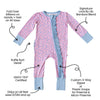 Lillian Leopard Bamboo Ruffle Footie Sleeper