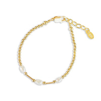 14K Gold-Plated Pearl Baby Bracelet - Emery
