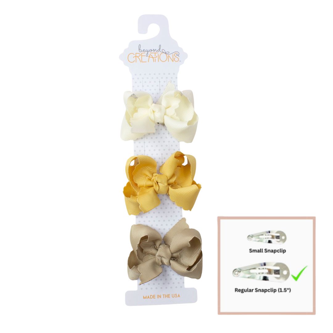 Muted - 3 Pack Gift Set - 3" Bows