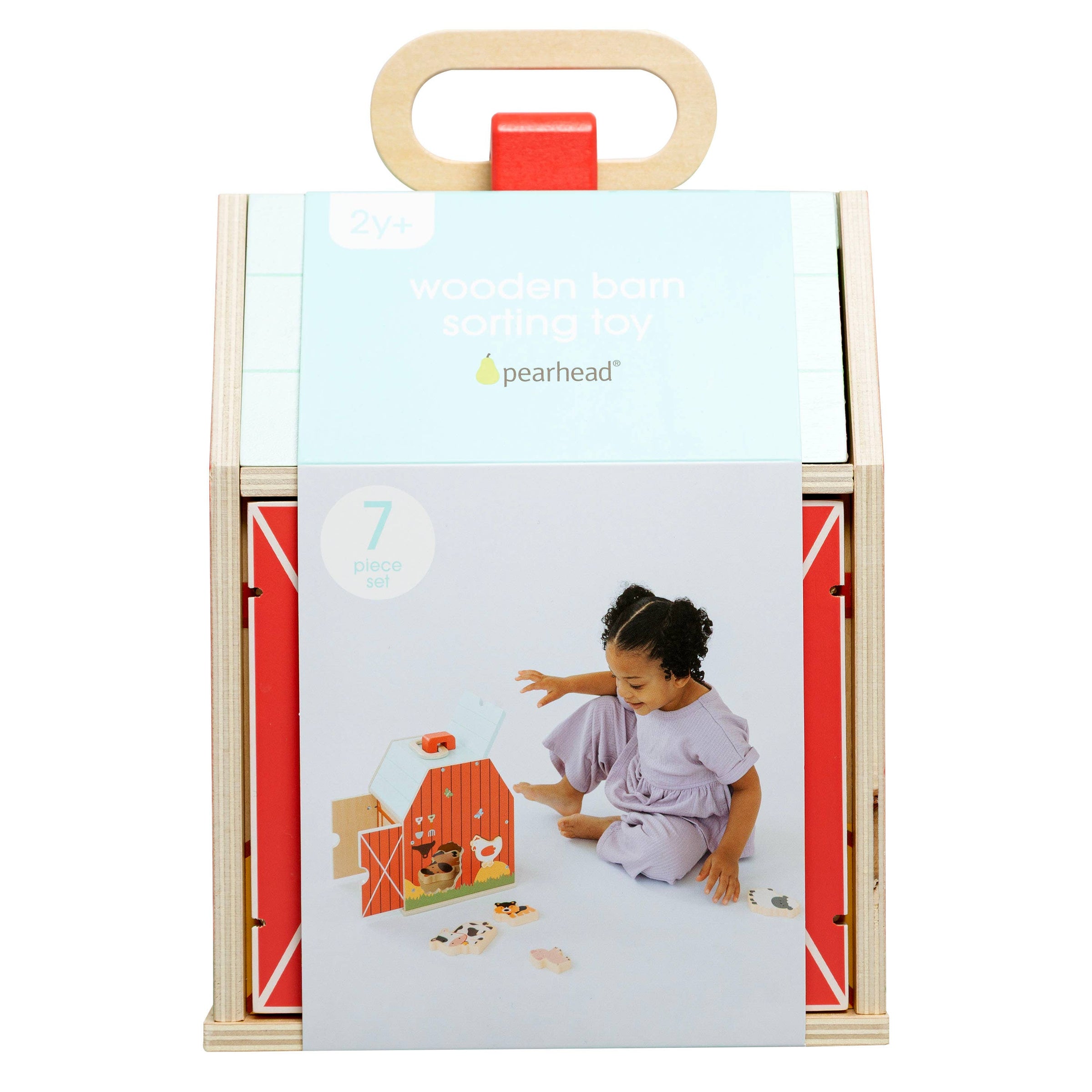 Wooden Barn Shape Sorter Toy