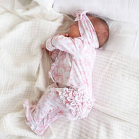 Fancy Frills Ruffle Zipper Footie