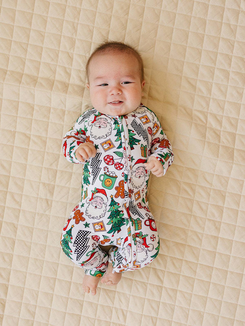 Christmas Vibes Bamboo Zip Romper
