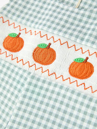 Pumpkin Embroidered Baby Boy JonJon