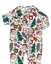 Christmas Vibes Bamboo Zip Romper