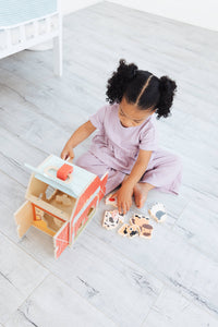 Wooden Barn Shape Sorter Toy