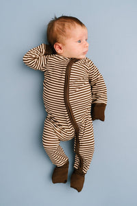 Espresso Stripe Bamboo Sleeper