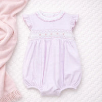 Julia Smocked Bubble - Pink