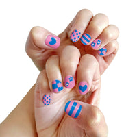 Blazin' BLUE Piggy Paint Pen Non-Toxic Kids Nail Polish