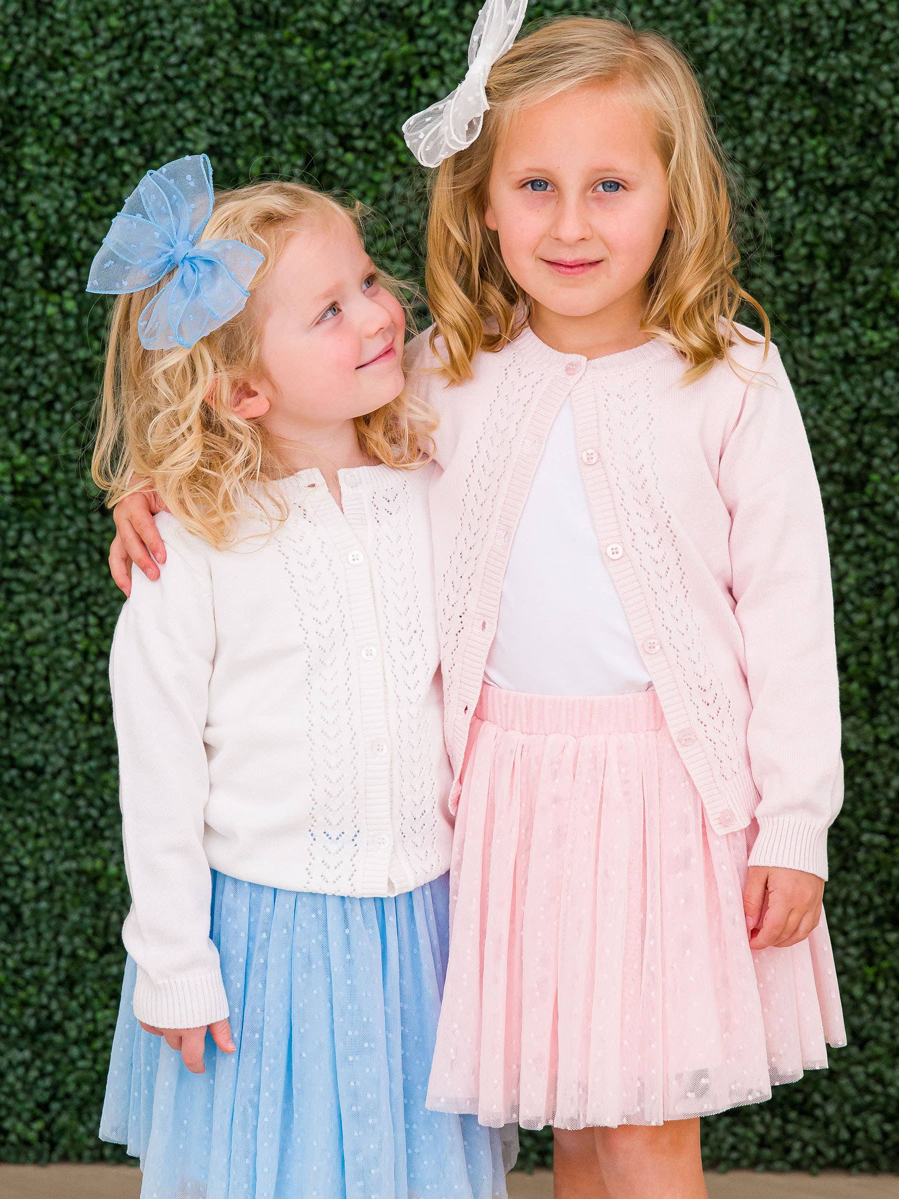 Baby Pink Lightweight Pointelle Cardigan