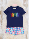 Rainbow of Colors Plaid Outfit