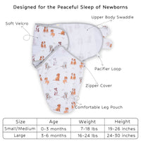 Woof Woof Baby Sleep Swaddle 100% Organic Cotton