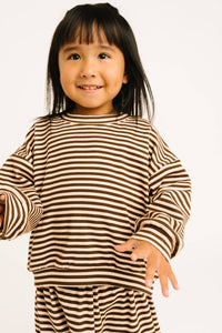 Espresso Stripe Sweatsuit
