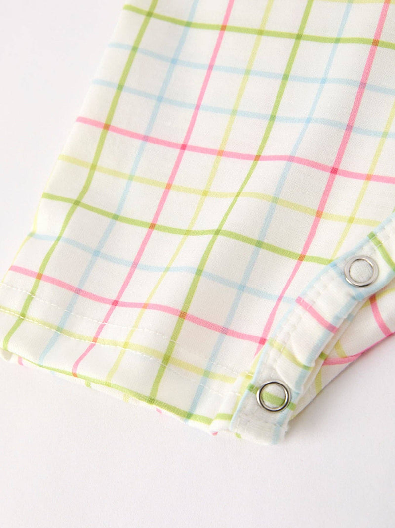 Back-To-School Embroidery Boys' Romper
