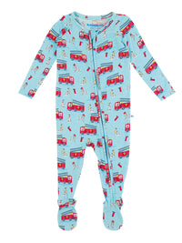 Paws To The Rescue Bamboo Zipper Pajama