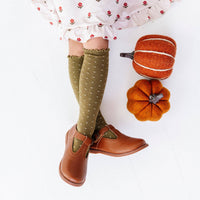 Dottie Knee Socks - Olive