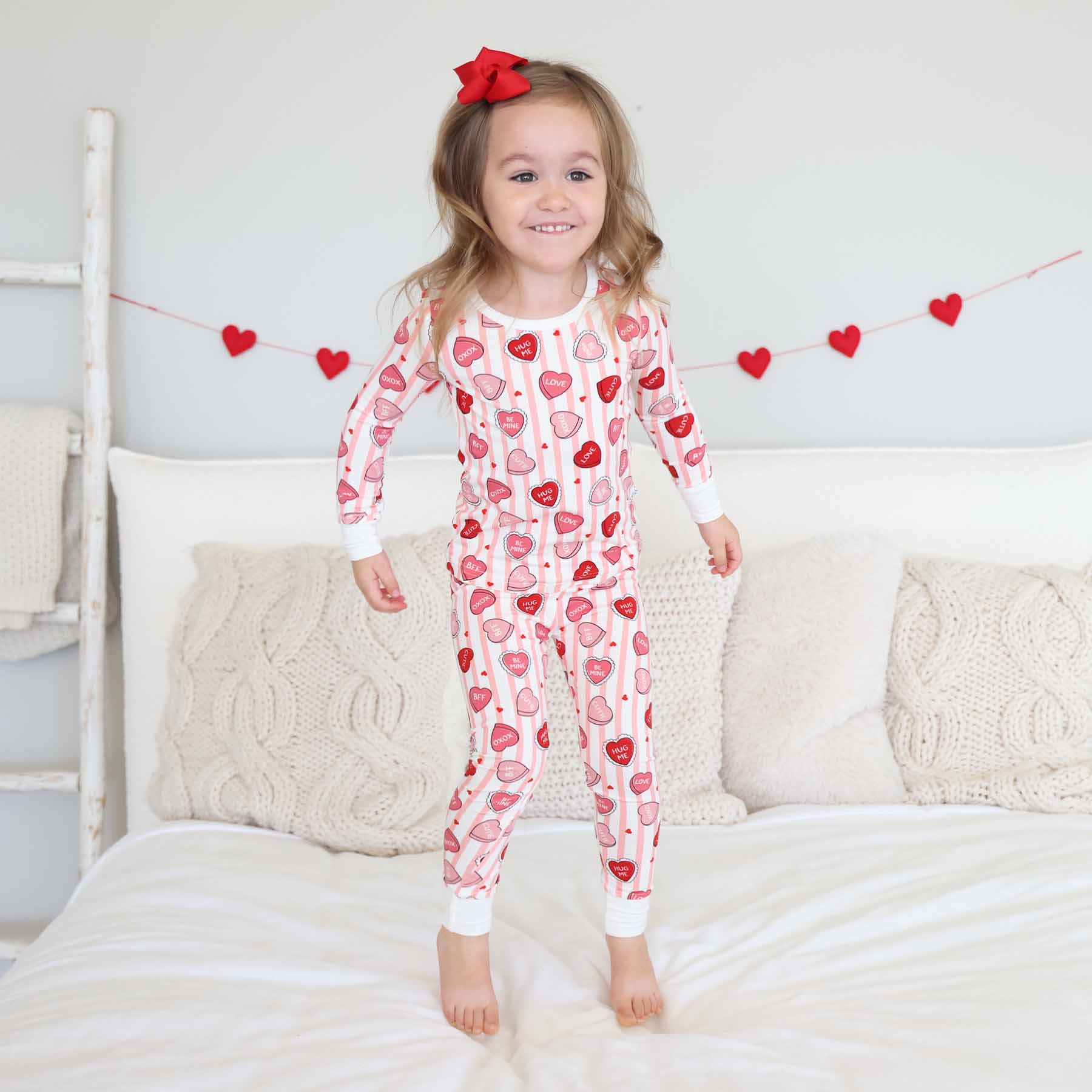 Sweet Like Candy Two Piece Pajama Set | Pink