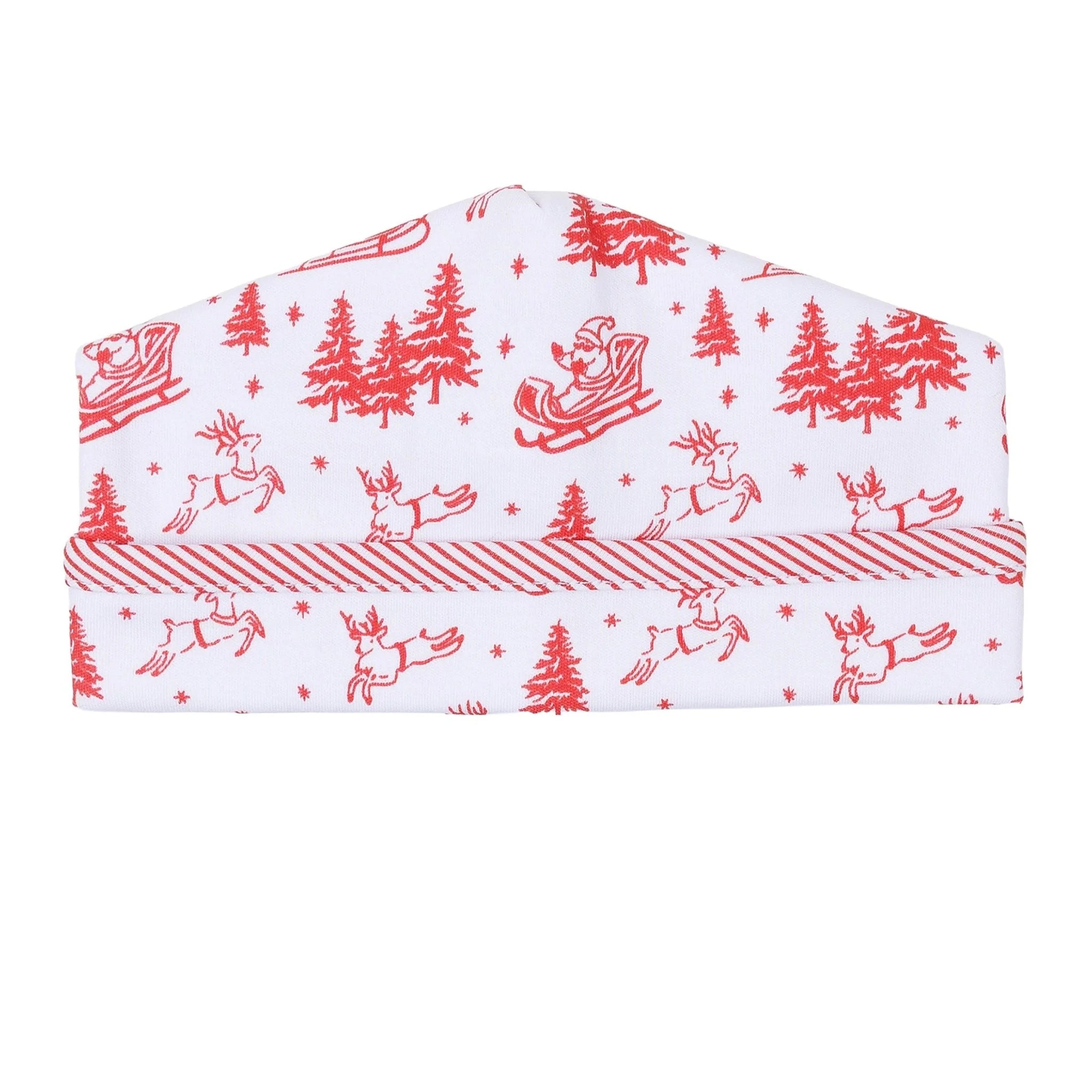 Holiday Toile Hat - Red