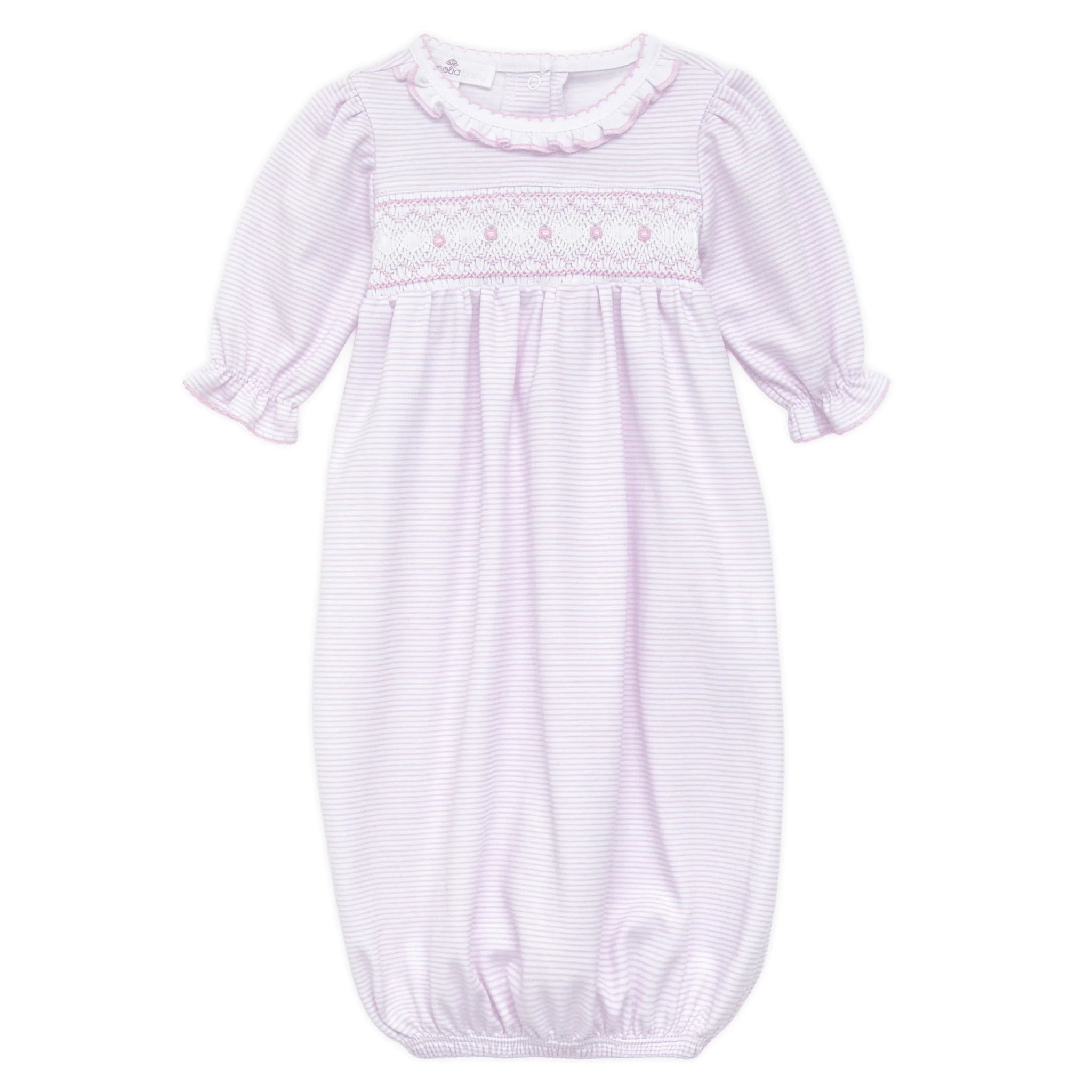 Julia Smocked Gown - Pink