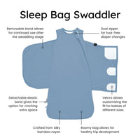 Sleep Bag Swaddler in Slate 1.0 TOG