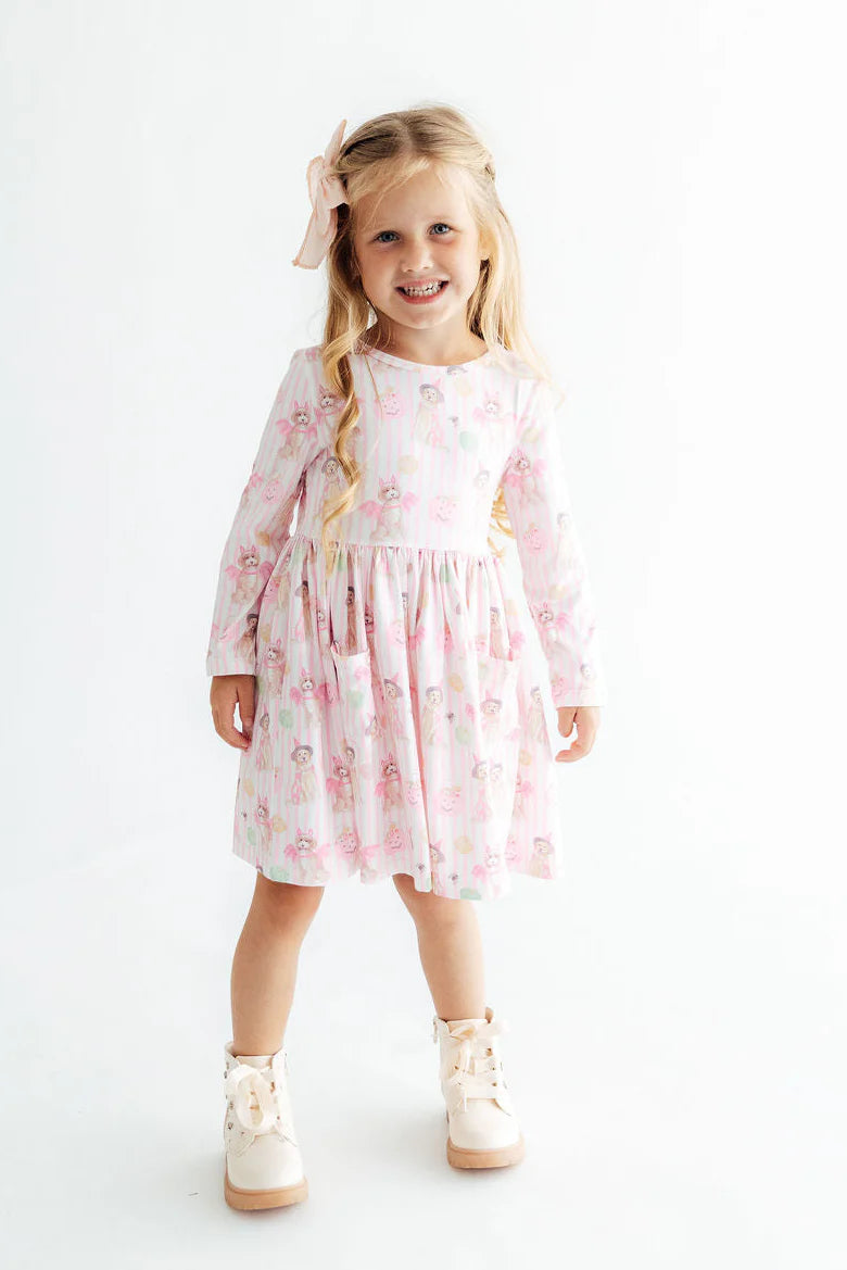 Pawsitively Spooky Pocket Twirl Dress