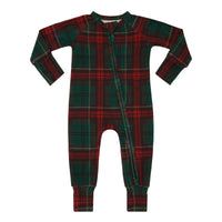 Holiday Heritage Plaid Zipper Romper