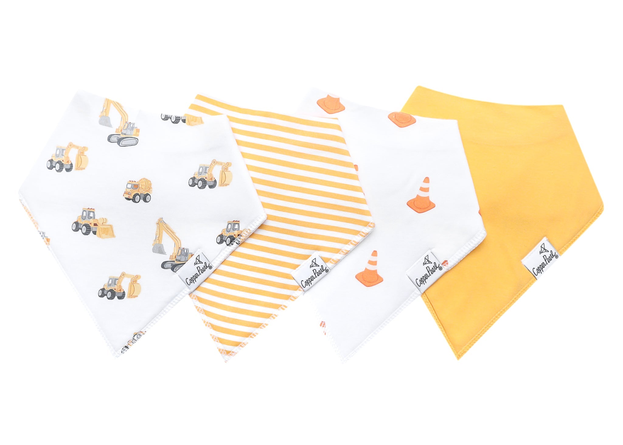 4 Pack Baby Bandana Bibs - Dozer